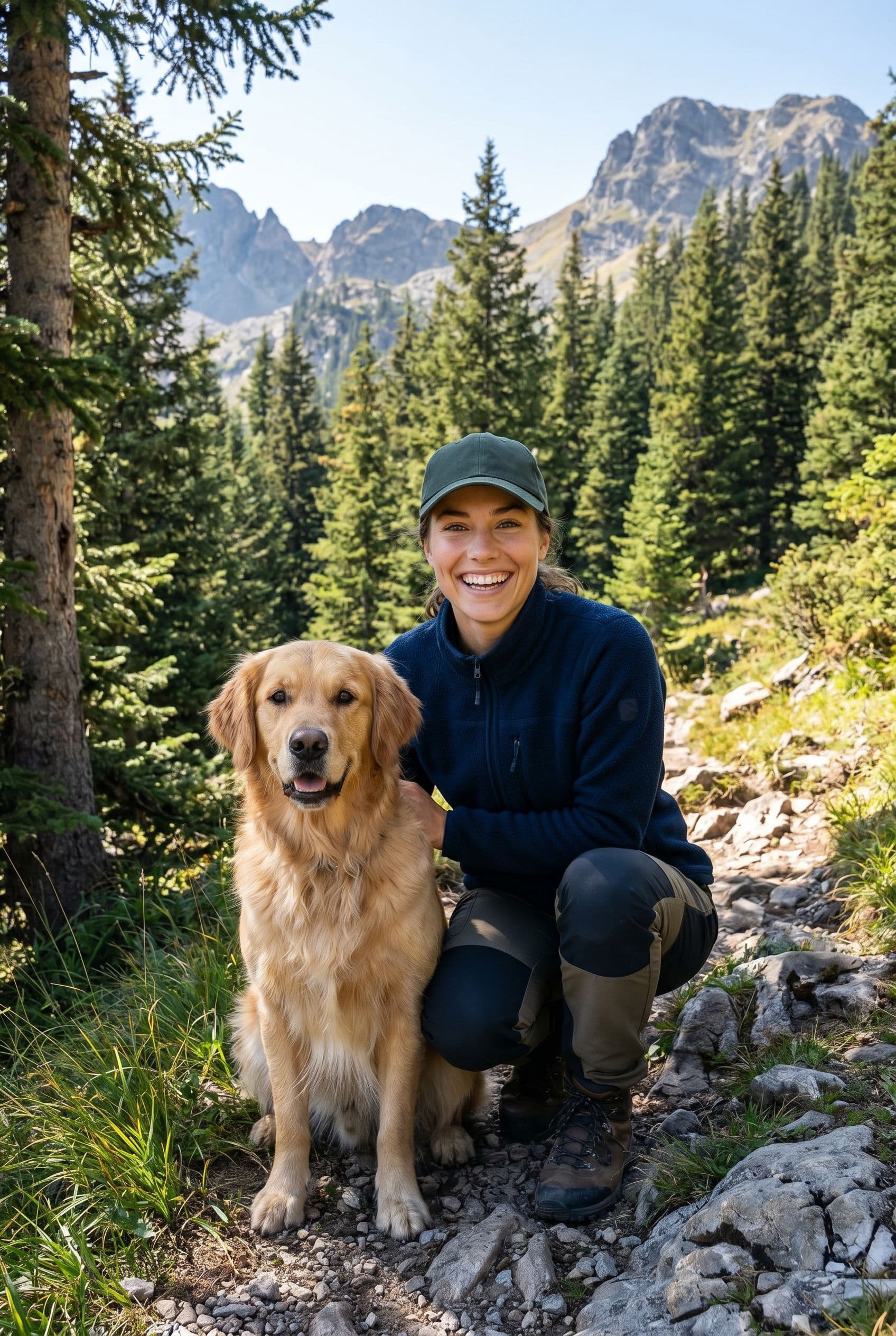 AI Mountain Hiking Dating Photos example showing a trail, mountain overlook, or alpine landscape