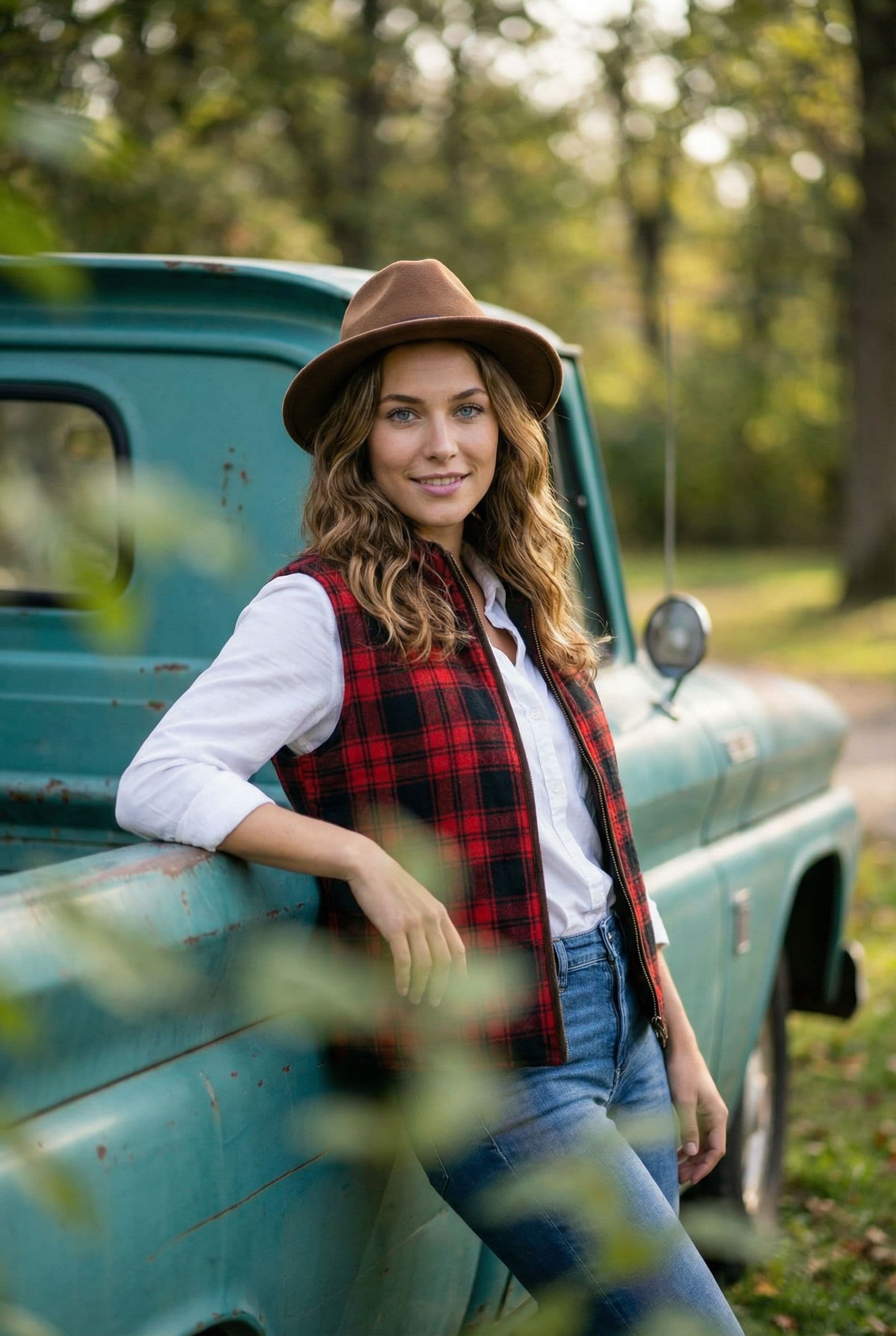 AI Luxury Car Lifestyle Dating Photos example showing a classic or premium car in a natural street or coastal setting