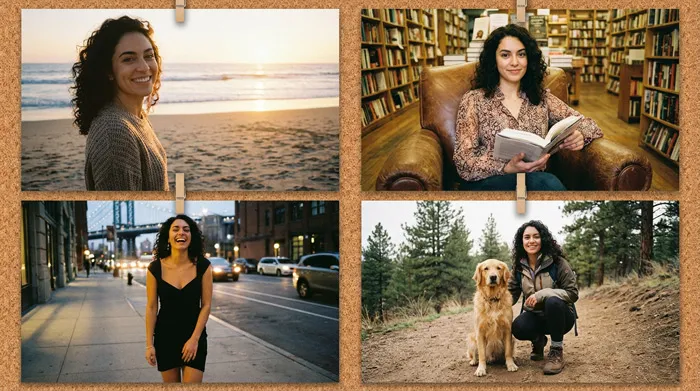 为 Tinder 和 Bumble 优化的专业 AI 生成约会照片示例 – Fotto.AI