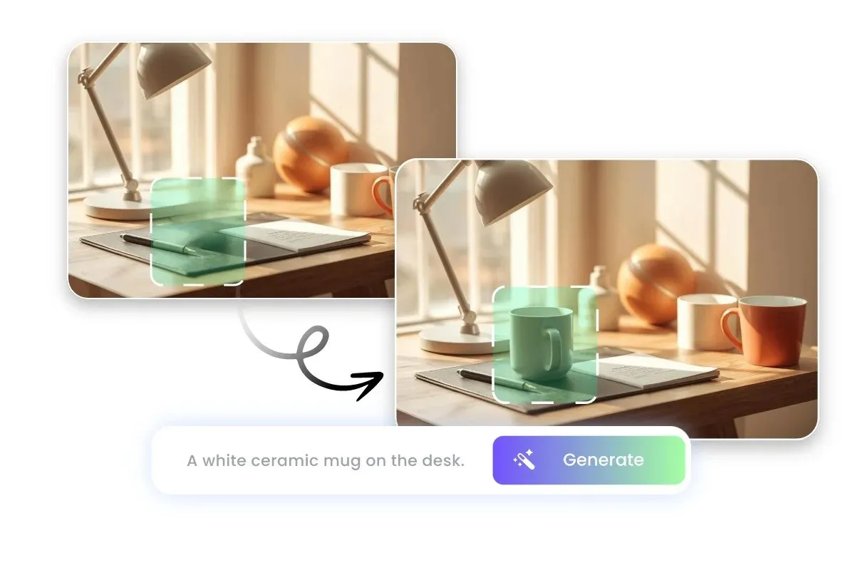 Von KI erstelltes Werbebild für Instagram- und Facebook-Marketing - Fotto.AI