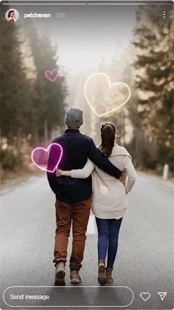 Geanimeerd Instagram-verhaal met wraparound-effecten - Fotto.AI