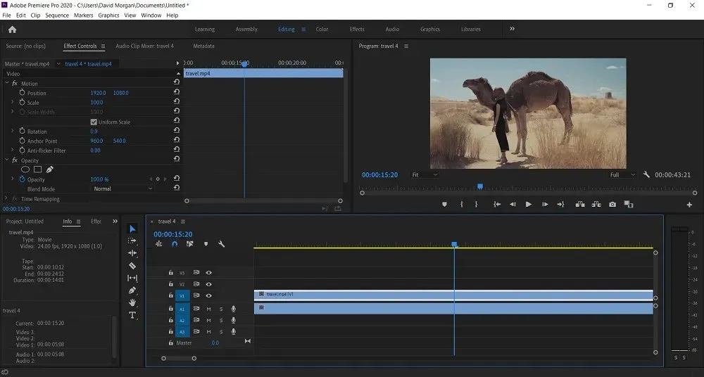 Adobe Premiere Pro interface with wedding footage | Fotto.AI